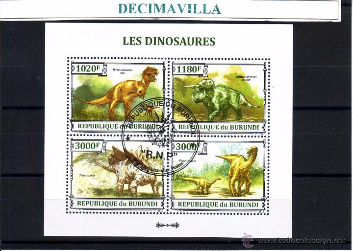 Sellos: L574, BURUNDI, 2013, DINOSAURIOS - Foto 1