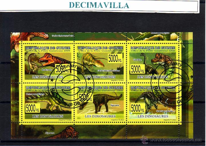 Sellos: L602, GUINEA, 2009, DINOSAURIOS - Foto 1