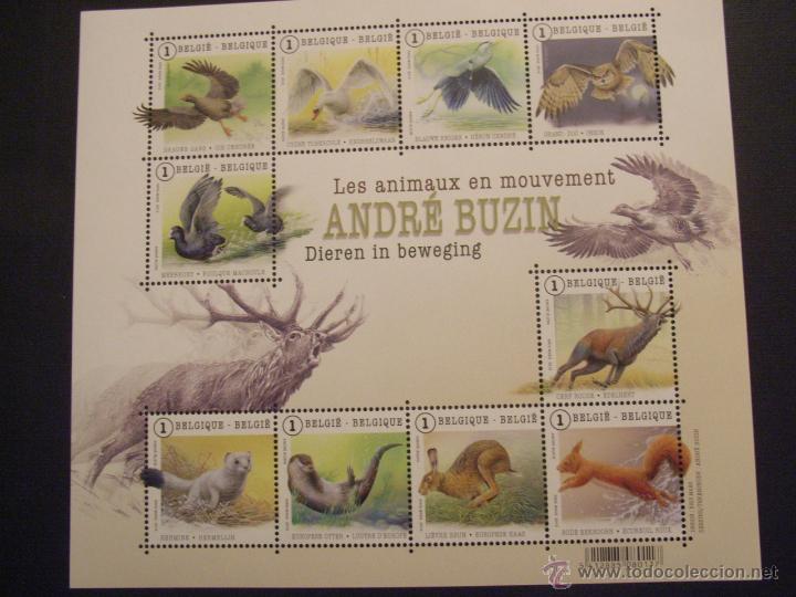 Timbres: BELGICA, A&Ntilde;O 2015. FAUNA. ANIMALES EN MOVIMIENTO