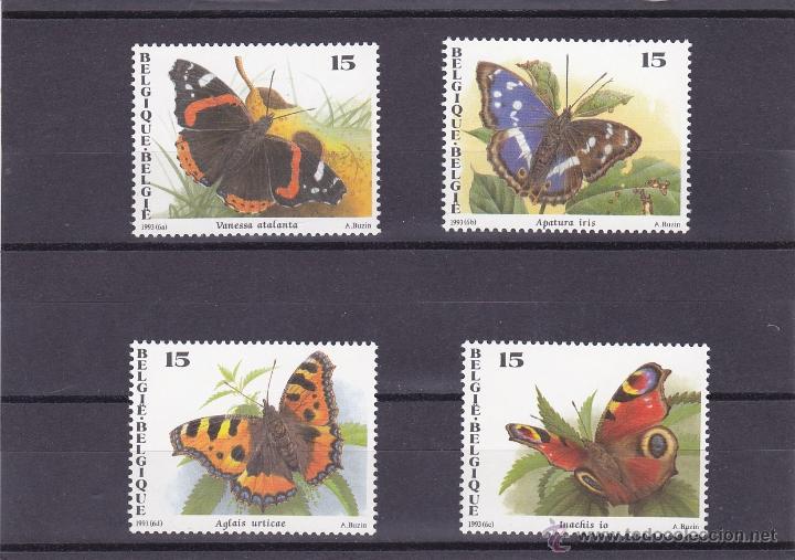 Timbres: BELGICA.1993.MARIPOSAS.Y.-2503/2506.NUEVA.