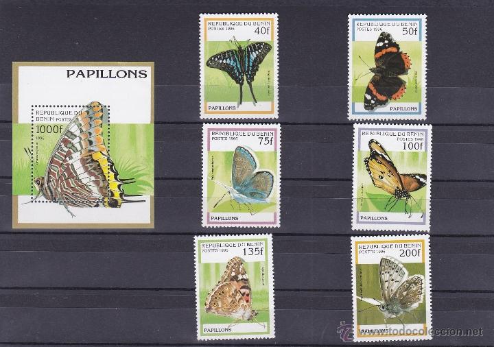 Sellos: BENIN.1996.MARIPOSAS.Y.-710N/T-HB-29J.NUEVA.