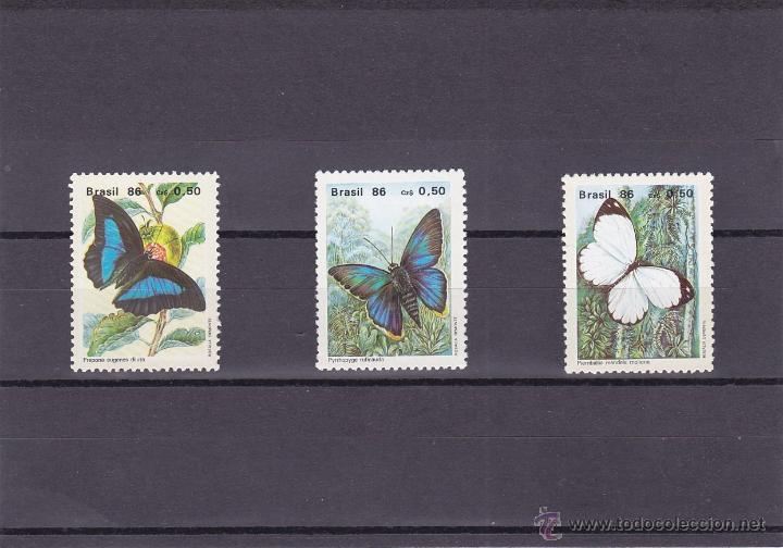 Briefmarken: BRASIL.1986.MARIPOSAS.Y.-1794/1796.NUEVA.