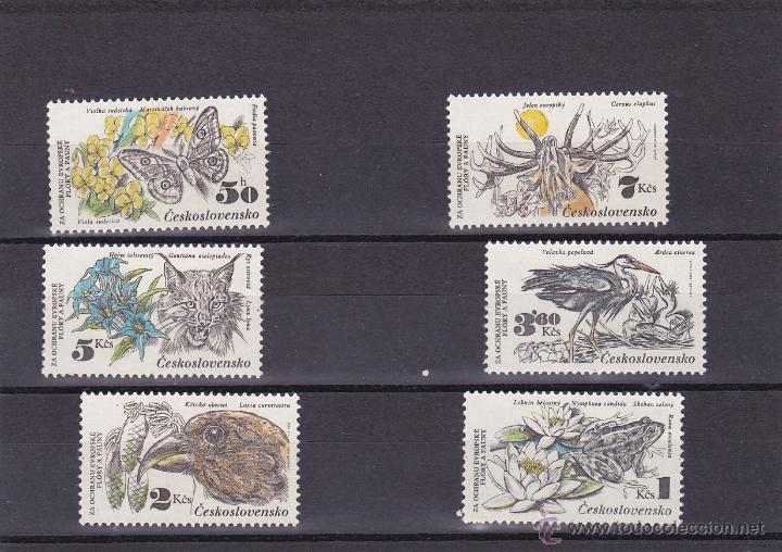 Selos: CHECOSLOVAQUIA.1983.MARIPOSAS/PAJAROS/FAUNA. Y.-2530/35.NUEVO.