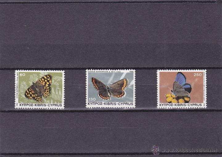 Timbres: CHIPRE.1983.MARIPOSAS. Y.-579/581.NUEVO.
