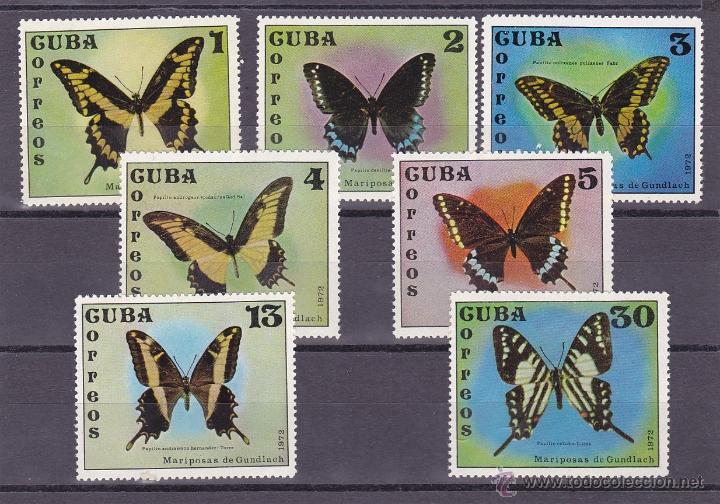 Briefmarken: CUBA.1972.MARIPOSAS. Y.-1605/1611.NUEVO.