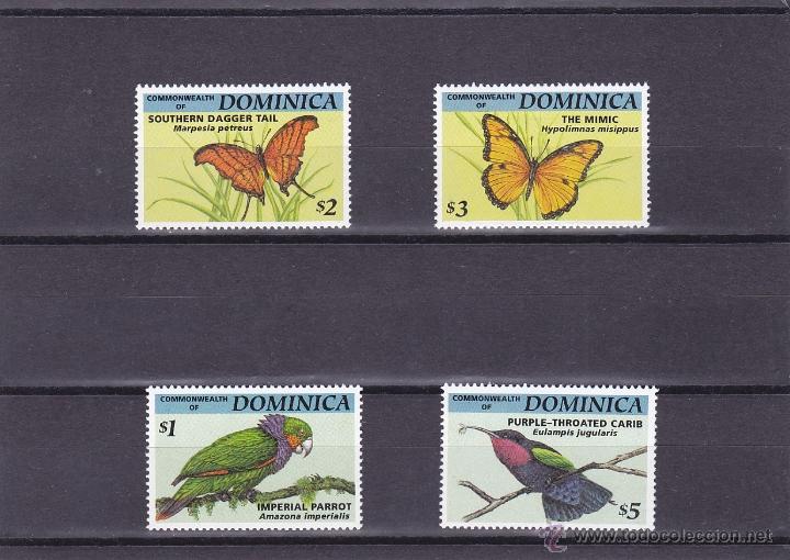 Selos: DOMINICA.1994.MARIPOSAS/PAJAROS. Y.-1628/1631.NUEVO.
