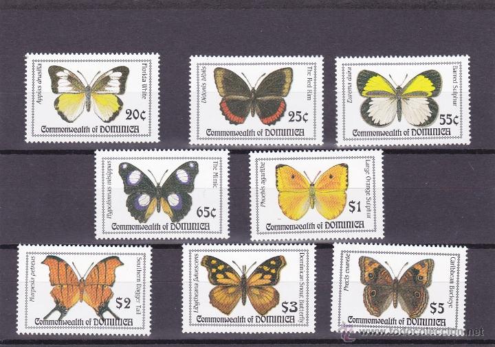 Sellos: DOMINICA.1994.MARIPOSAS. Y.-1624/27-1693/96.NUEVO.