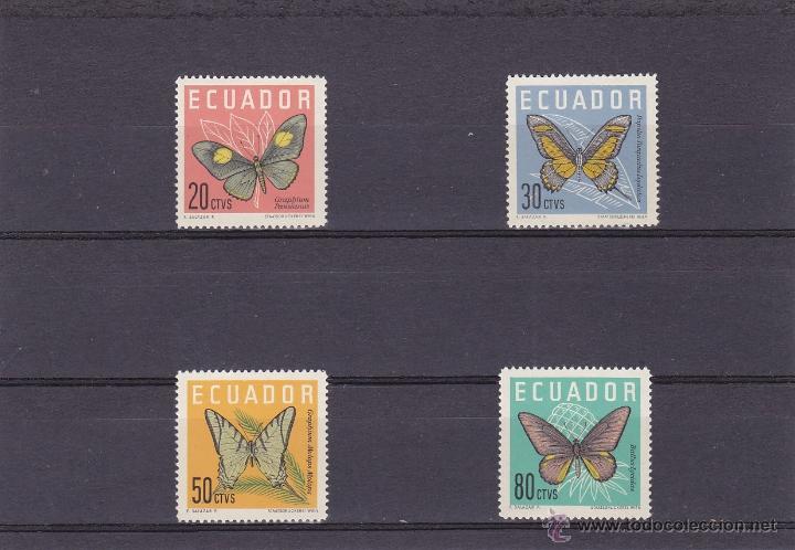 Timbres: ECUADOR.1961.MARIPOSAS. Y.-676/679.NUEVO.