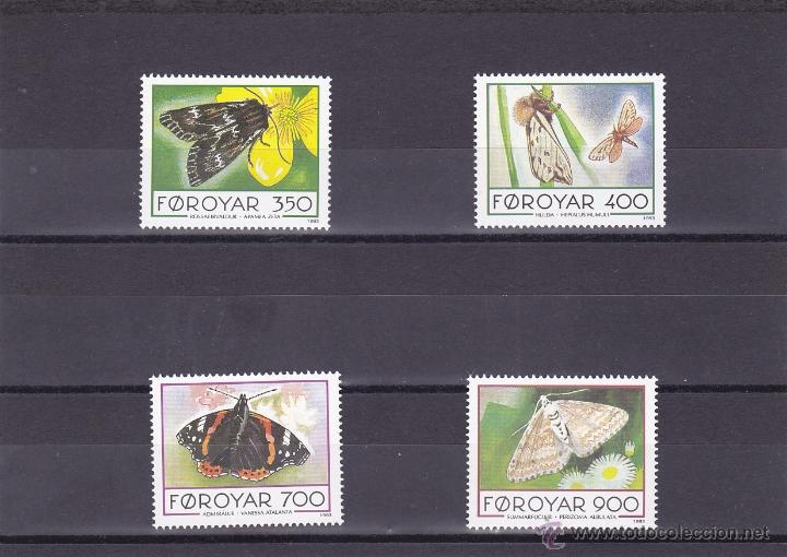 Briefmarken: FEROE.1993.MARIPOSAS. Y.-246/249.NUEVO.