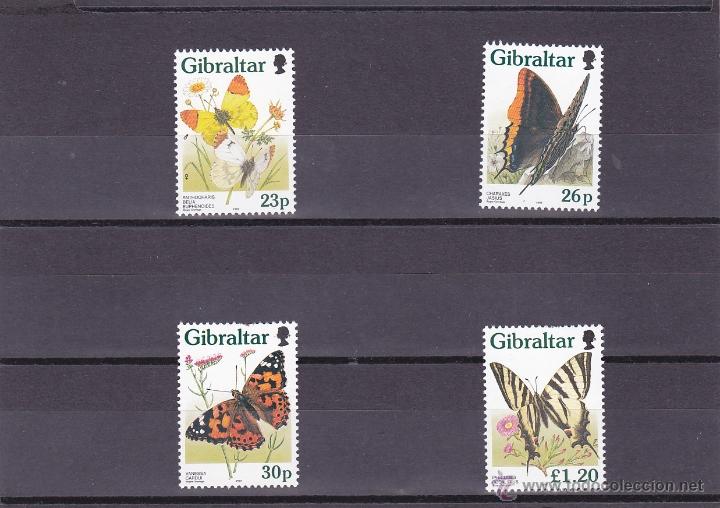 Briefmarken: GIBRALTAR.1997.MARIPOSAS/FLORES.Y.-802/805.NUEVO.
