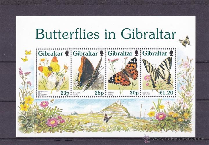 Briefmarken: GIBRALTAR.1997.MARIPOSAS/FLORES.Y.-HB-26.NUEVO.