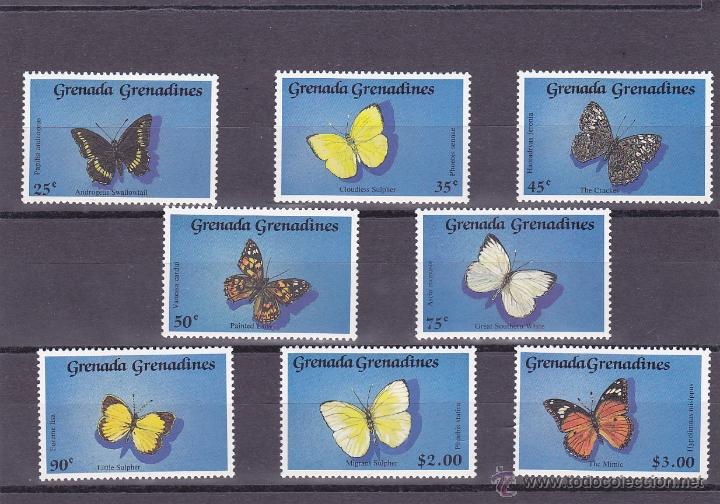 Briefmarken: GRA.GRANADINAS.1989.MARIPOSAS. Y.-1038/1041-1050/1053.NUEVO.