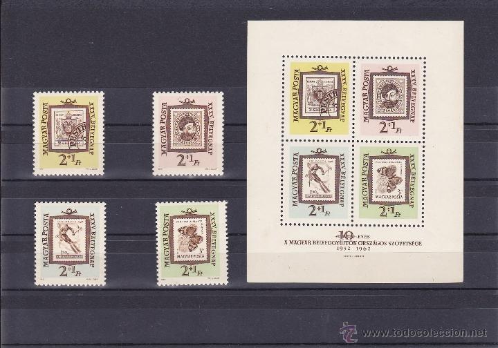 Sellos: HUNGRIA.1962.MARIPOSAS. Y.-1526/29-HB-42.NUEVO.