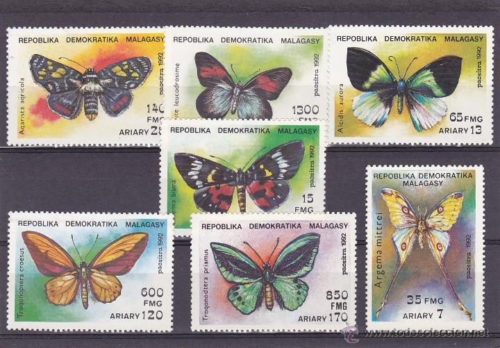 Timbres: MADAGASCAR.1992.MARIPOSAS.Y.-1068/1074.NUEVO.