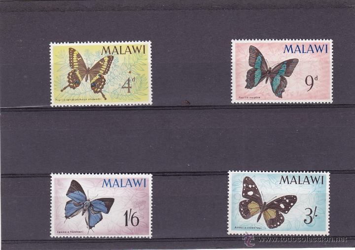 Briefmarken: MALAWI.1966.MARIPOSAS.Y.-37/40.NUEVO.