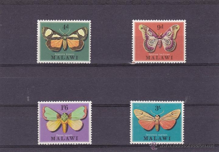 Timbres: MALAWI.1970.MARIPOSAS.Y.-134/137.NUEVO.