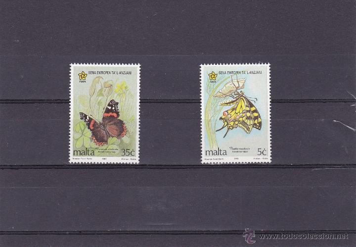 Briefmarken: MALTA.1993.MARIPOSAS.Y.-893/894.NUEVO.