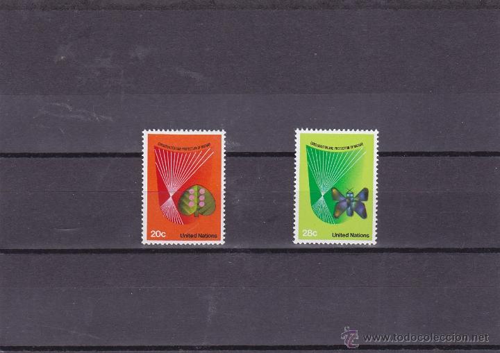 Briefmarken: NACIONES UNIDAS NY.1982.MARIPOSAS. Y-381/382.NUEVO.