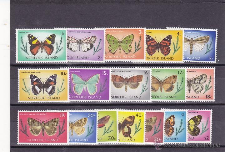 Briefmarken: NORFOLK.1976.MARIPOSAS. Y.-180/196.NUEVO.