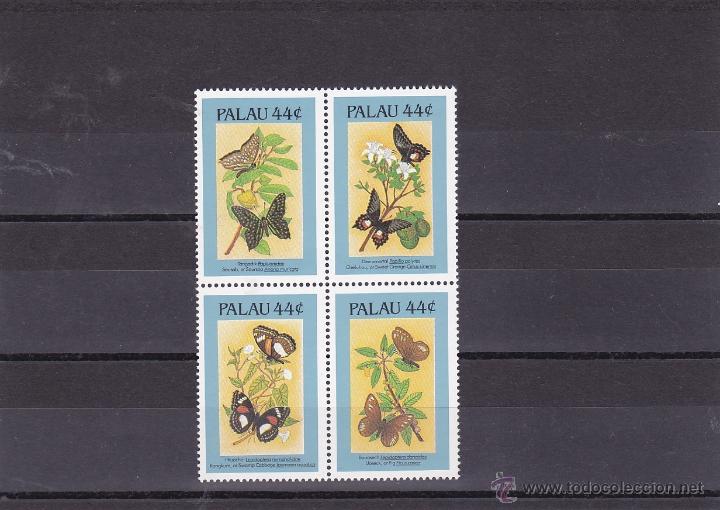 Timbres: PALAU.1987.MARIPOSAS/FLORES. Y.-150/153.NUEVO.