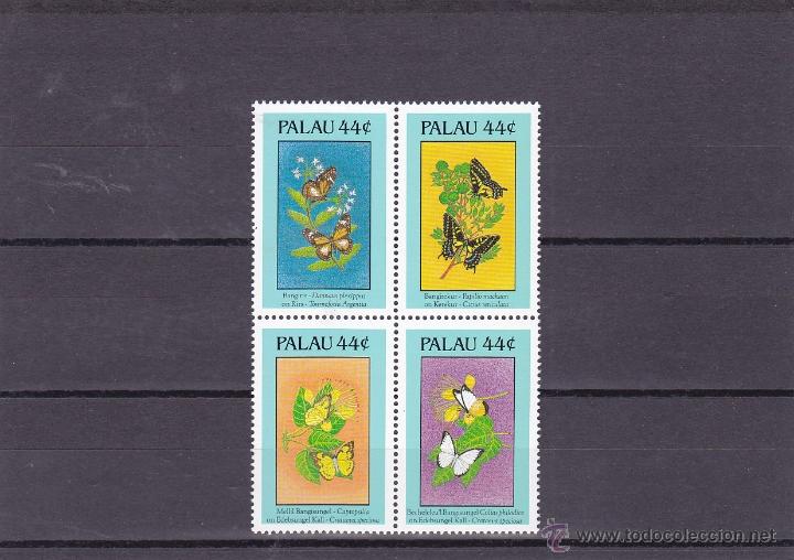 Timbres: PALAU.1988.MARIPOSAS/FLORES. Y.-202/205.NUEVO.