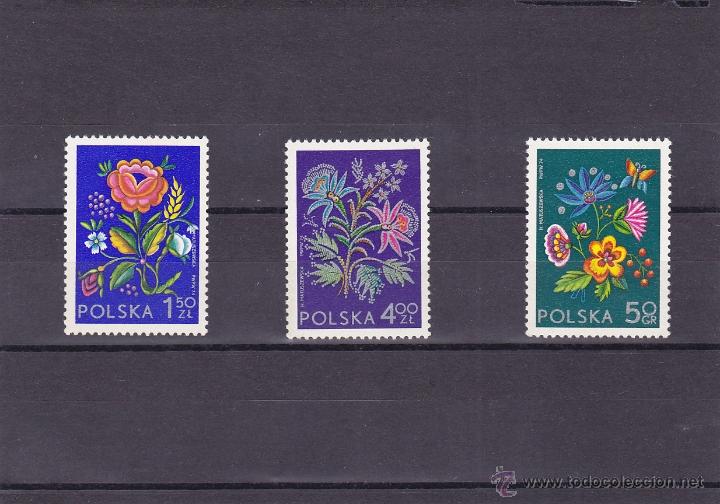 Briefmarken: POLONIA.1974.MARIPOSAS/FLORES. Y.-2151/2153.NUEVO.