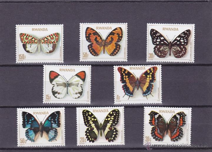 Briefmarken: RUANDA.1979.MARIPOSAS. Y.-868/875.NUEVO.