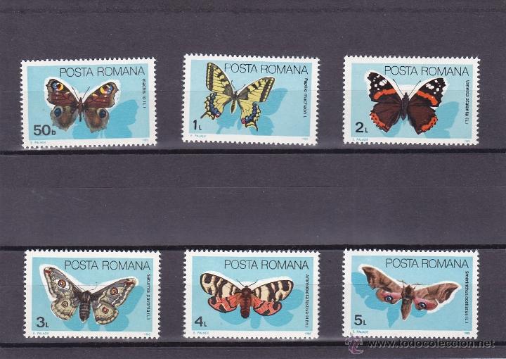 Timbres: RUMANIA.1985.MARIPOSAS. Y.-3587/3592.NUEVO.