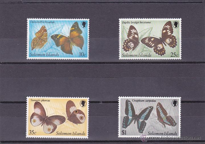 Timbres: SALOMON.1982.MARIPOSAS. Y.-443/446.NUEVO.