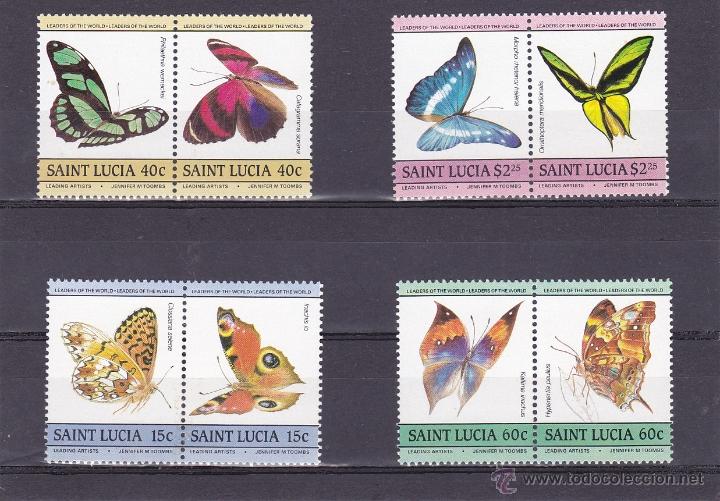 Selos: SANTA LUCIA.1985.MARIPOSAS.Y.-720/727.NUEVO.