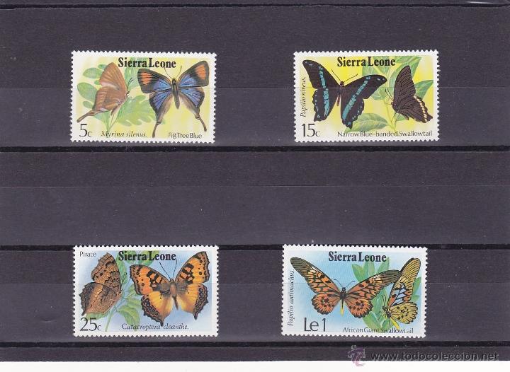 Timbres: SIERRA LEONA.1979.MARIPOSAS.Y.-411/414.NUEVO.