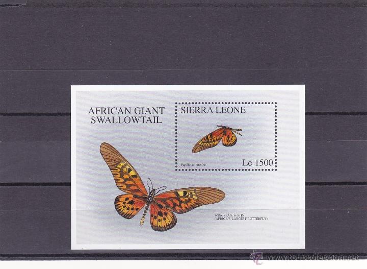 Timbres: SIERRA LEONA.1996.MARIPOSAS.Y.-HB.-304?.NUEVO.