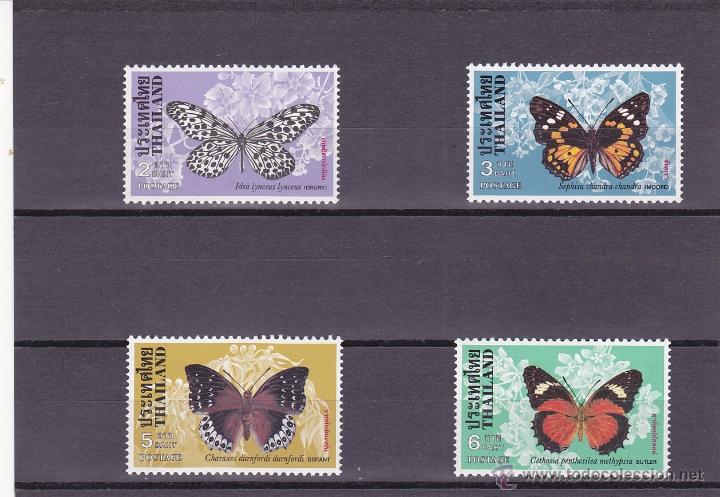 Sellos: TAILANDIA.1978.MARIPOSAS.Y. 858/861-.NUEVO.