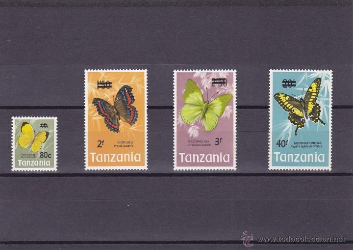 Timbres: TANZANIA.1975.MARIPOSAS.Y. 48/51-.NUEVO.