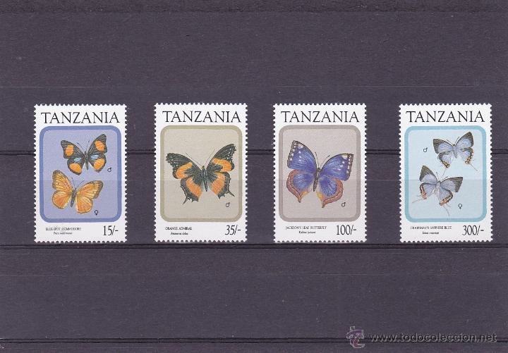 Briefmarken: TANZANIA.1991.MARIPOSAS.Y. 664/667-.NUEVO.