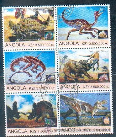 Sellos: Angola & Dinossauros (12) - Foto 1