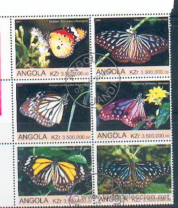 Sellos: Angola & Mariposas (11) - Foto 1