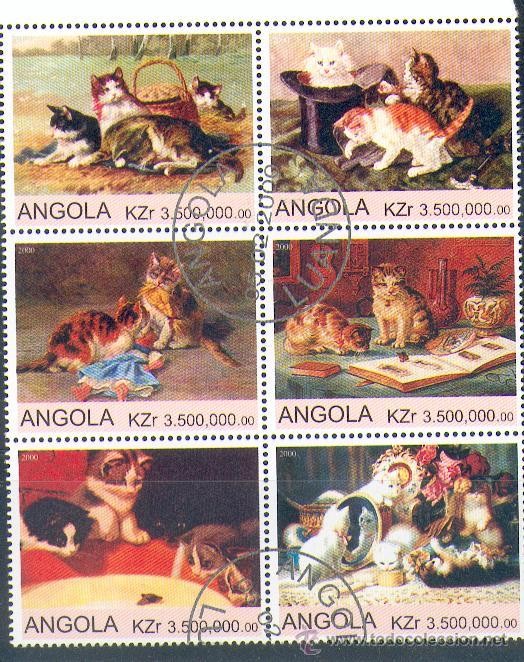 Sellos: Angola & Gatones (5) - Foto 1