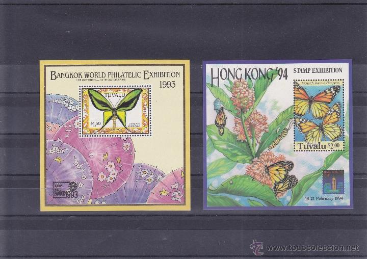 Sellos: TUVALU.1993/94.MARIPOSAS.Y.-HB-45-47.NUEVO.