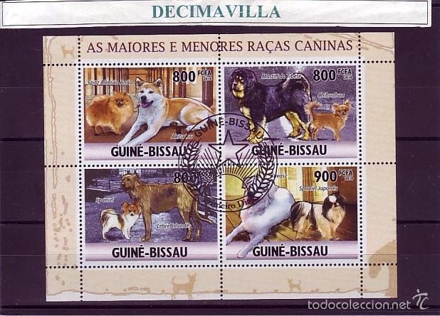 Sellos: L751, GUINEA BISSAU, 2010, PERROS - Foto 1