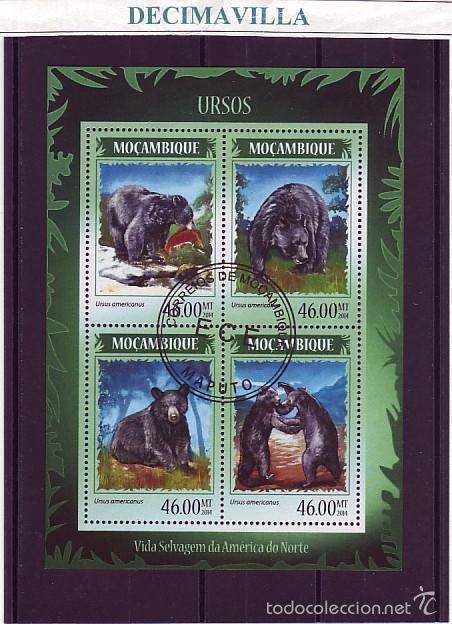 Sellos: L762, MOZAMBIQUE, 2014, OSOS - Foto 1