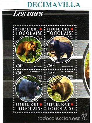 Sellos: L784, TOGO, 2015, OSOS - Foto 1