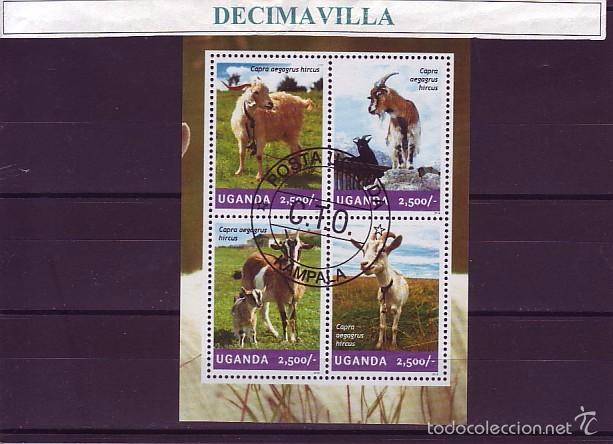 Sellos: L795, UGANDA, 2014, CABRAS - Foto 1