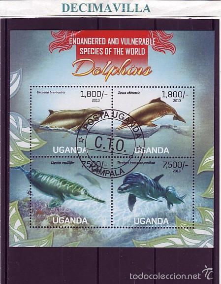 Sellos: L796, UGANDA, 2013, DELFINES - Foto 1