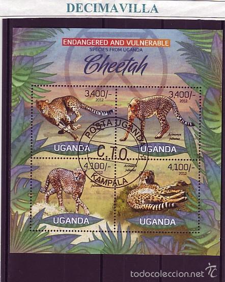 Sellos: L804, UGANDA, 2012, GUEPARDO - Foto 1