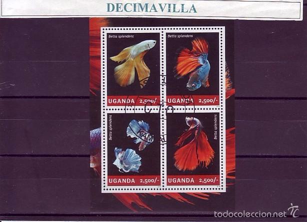 Sellos: L807, UGANDA, 2014, PECES - Foto 1