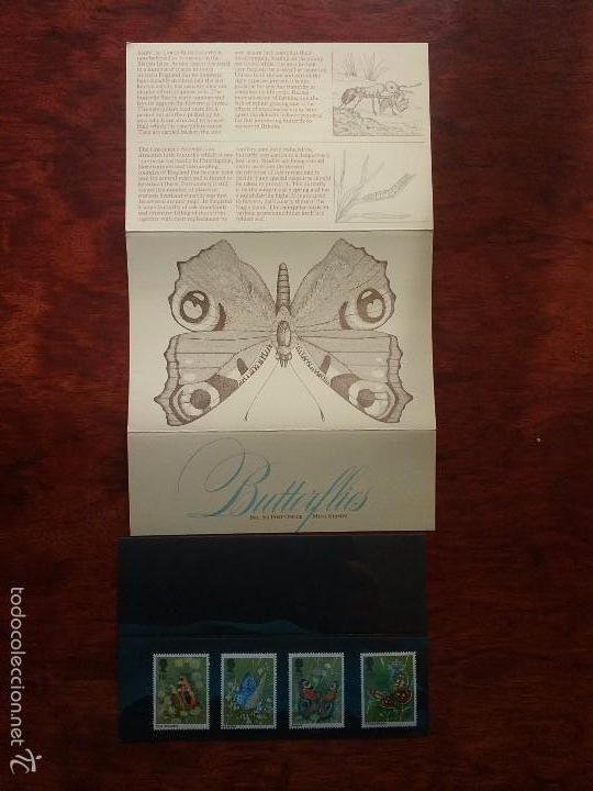 Sellos: BUTTERFLIES BRITISH POST OFFICE MINT STAMP - Foto 3