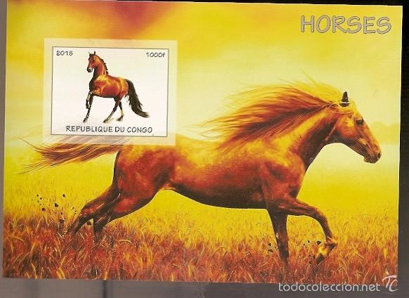 Sellos: Rep. Congo ** & Caballos 2015 (1) - Foto 1