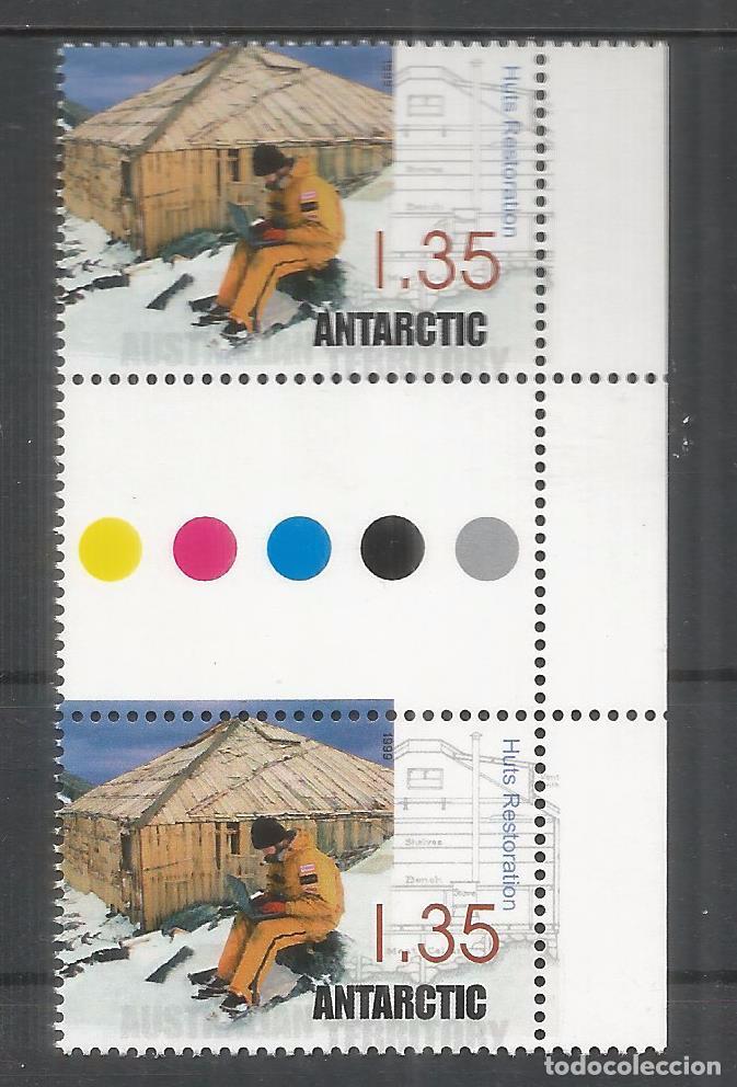 Briefmarken: ANTARTIDA AUSTRALIANA HUTT RESTORATION INTERPANEL CON SEMAFORO SCOTT SHACKLETON