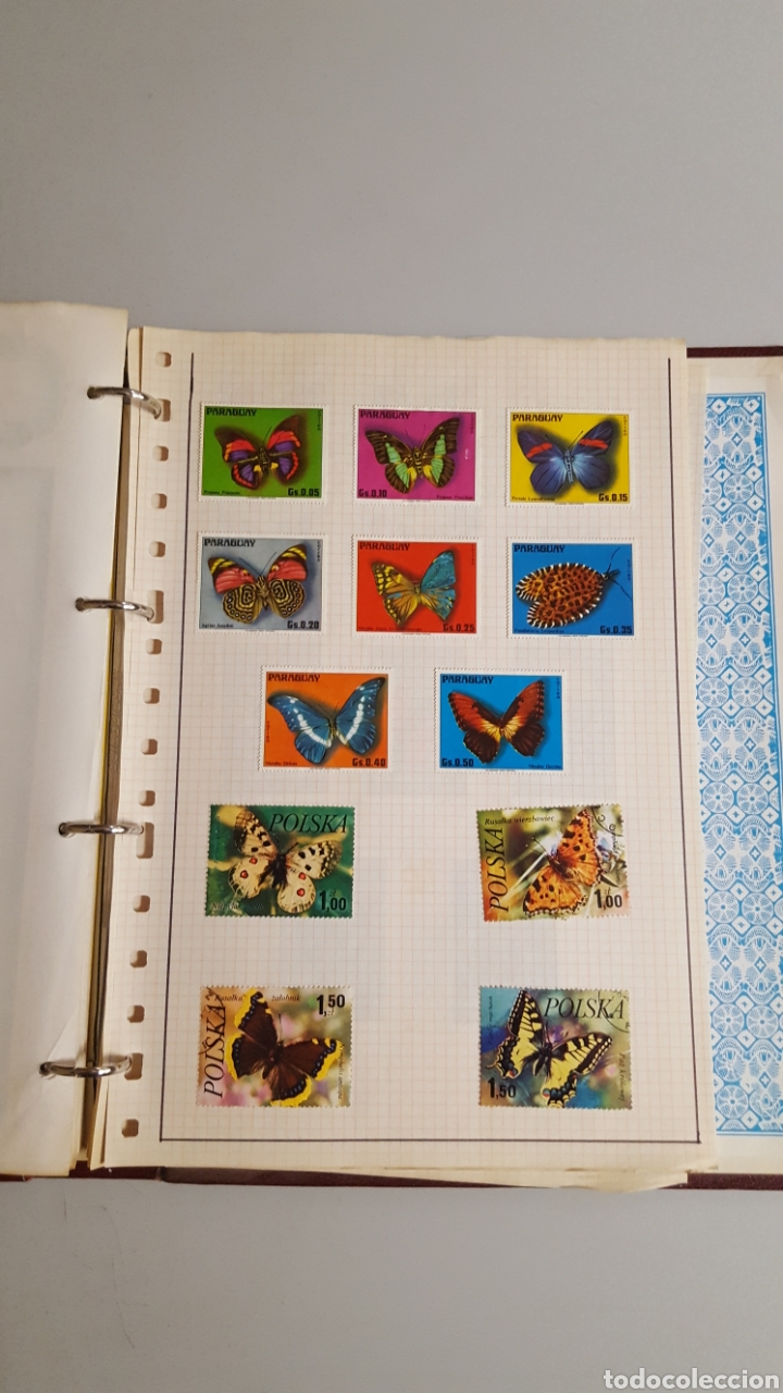 Sellos: Lote de sellos de mariposas - Foto 1